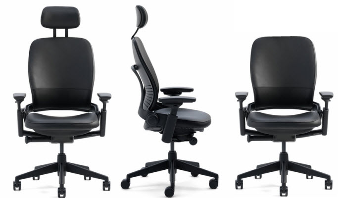 Steelcase Leap Chair with headrest image 