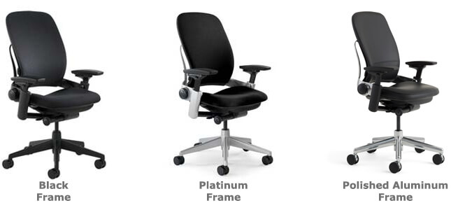 Steelcase Leap chair frame color options