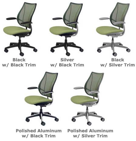 Humanscale Liberty chair frame color options